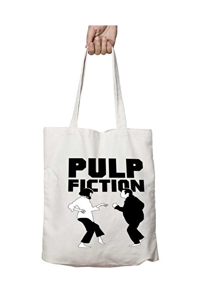 ART HEDİYE Pulp Fiction - Two Sides Lasting and Washable Shoulder Tote Bag