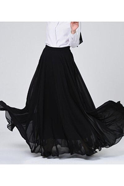 MERİT FASHION Φούστα σιφόν με φαρδιά γραμμή