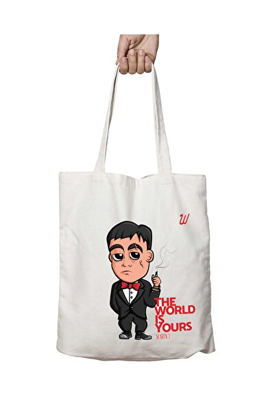 ART HEDİYE Scarface The World - двостороння міцна та пранна сумка через плече