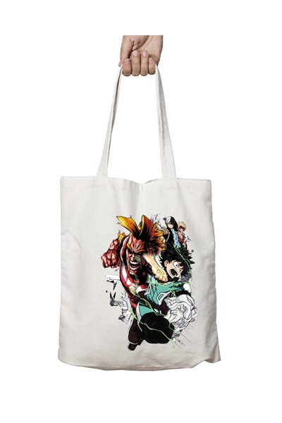 ART HEDİYE Boku No Hero - Two Sided, Washable Shoulder Tote Bag
