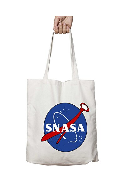 ART HEDİYE Snasa Two Sided - Washable Shoulder Tote Bag
