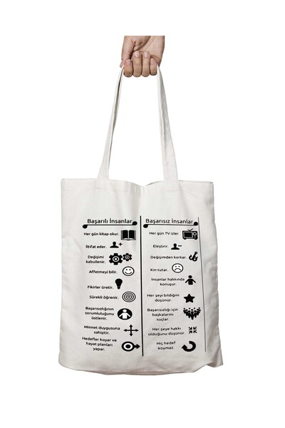 ART HEDİYE حقيبة كتف قابلة للغسل للأشخاص الناجحين والفشل - تدوم طويلاً، مناسب...