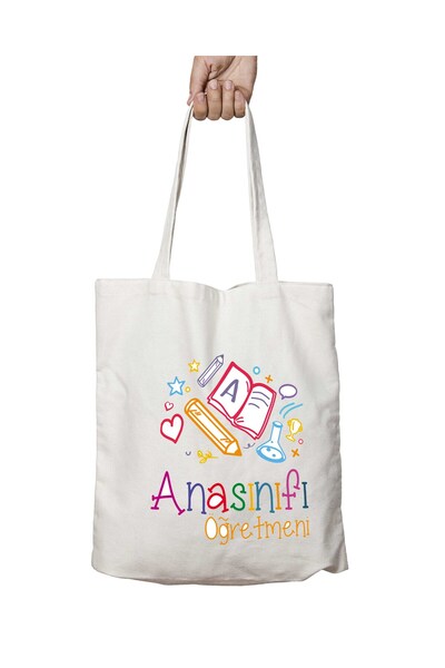 ART HEDİYE تدريس رياض الأطفال قابل للغسل - يدوم على الجانبين، حقيبة قماش للشا...