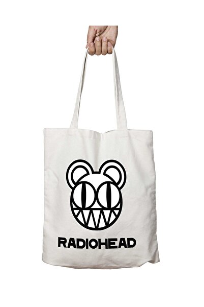 ART HEDİYE Radiohead Group Two Sides Permanent - Washable Shoulder Cloth Bag