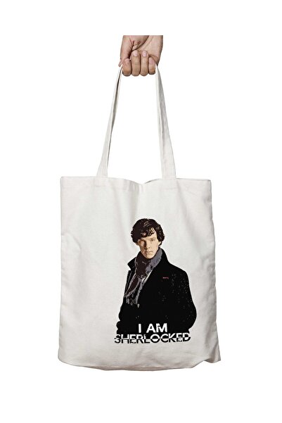 ART HEDİYE حقيبة شيرلوك هولمز للمدرسة والشاطئ قابلة للغسل على الجانبين - قماش...