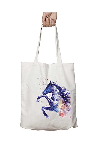 ART HEDİYE Horse At - Двостороння міцна та пральна сумка через плече