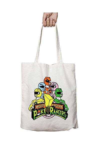 ART HEDİYE Poke Rangers Pokemon Power - حقيبة كتف تدوم طويلاً وقابلة للغسل عل...