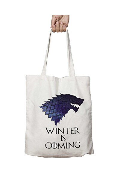 ART HEDİYE حقيبة كتف دائمة قابلة للغسل من Game Of Thrones - Winter Is Coming،...