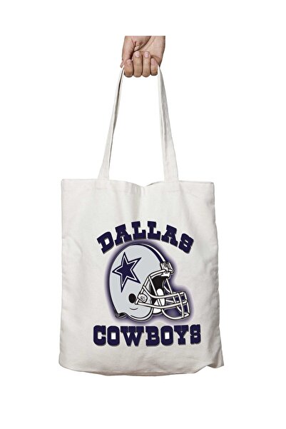 ART HEDİYE حقيبة كتف دالاس كاوبويز قابلة للغسل على الجانبين - للمدرسة والشاطئ