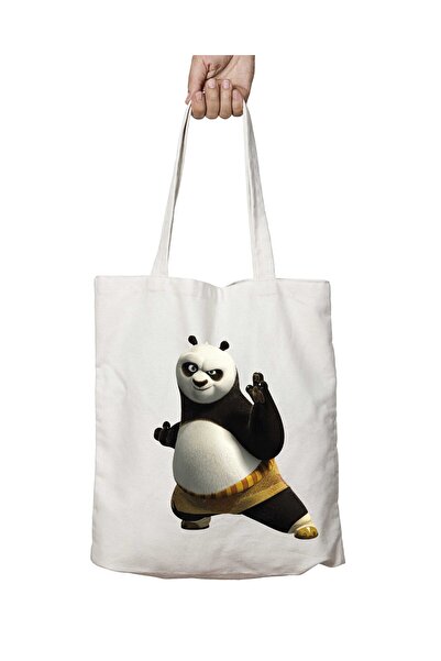 ART HEDİYE كونغ فو باندا AA - حقيبة كتف تدوم طويلاً وقابلة للغسل على الجانبين