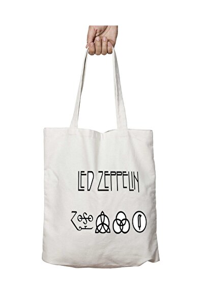 ART HEDİYE Led Zeppelin Ii - Washable Permanent Shoulder Tote Bag, for Beach ...