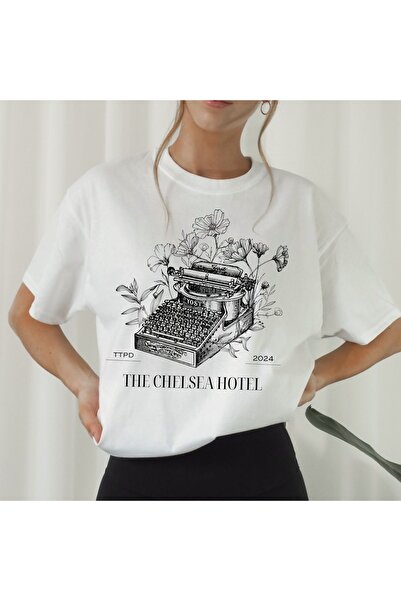 Jose Clothing تي شيرت كبير الحجم من القطن العضوي - بأكمام قصيرة وطباعة