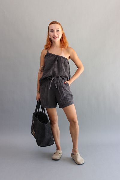 ASC SUN Single Shoulder Muslin Blouse