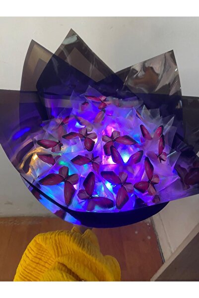 Redblue PEMBE KELEBEK BUKETİ