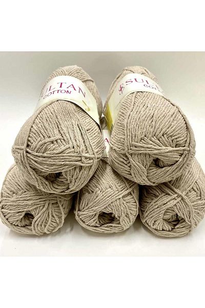 orhanucuzluk 5 Τεμάχια Sultan Cotton Amigurumi Ανοιχτό Μπεζ