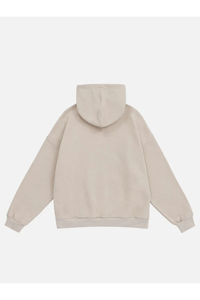 Mad&Calf Φούτερ με στάμπα Teddy Bear Unisex Oversize με κουκούλα Fleece