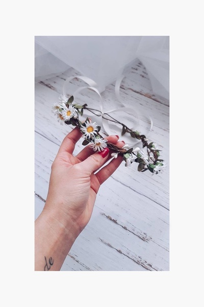 BBA TULLE STORE KÜÇÜK PAPATYALI TAÇ,GELİN PAPATYA TACI PAPATYA TACİ