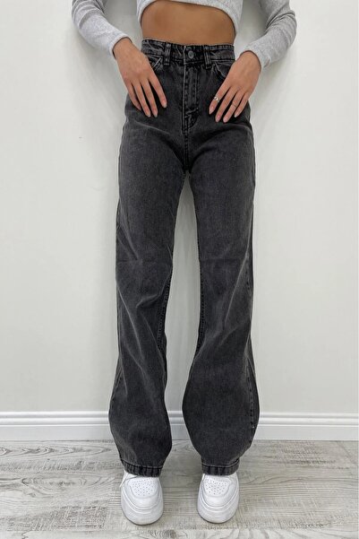 DRC trend Mira 90S Smoked Power Lycra - volné džíny Palazzo se super vysokým pasem