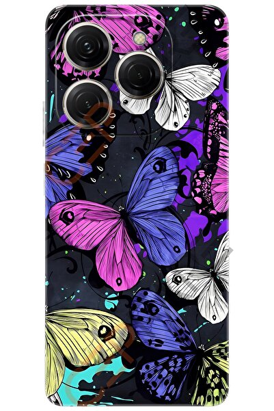 TECNO Spark 20 PRO (KJ6) Kılıf Desen Baskılı Silikon Kalp Yapan Kelebek STK:651 CP-954cPMe