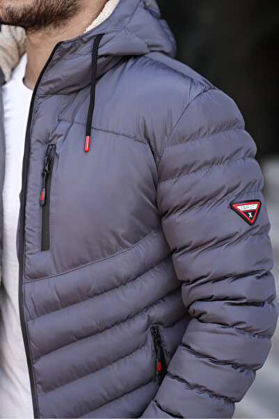 Helen Goods Ανδρικό Προσωπικό Φουσκωτό Παλτό - Αδιάβροχο και Ψυχρό, Με Κουκούλα, Εσωτερική Γούνα