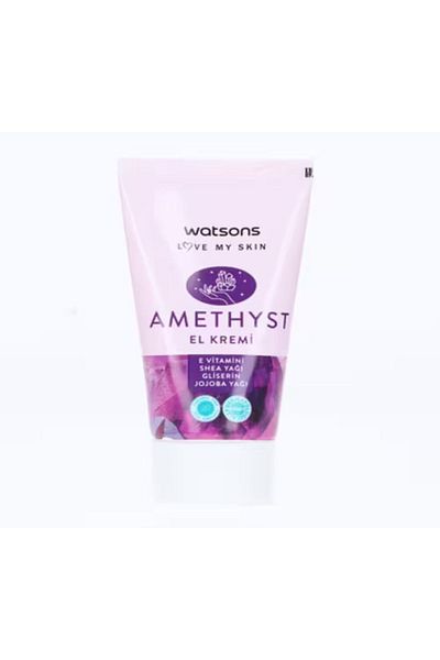 Watsons Amethyst Hand Cream - 50 ml Vitamin E, Shea Butter, Gliseirn Jojoba Oil