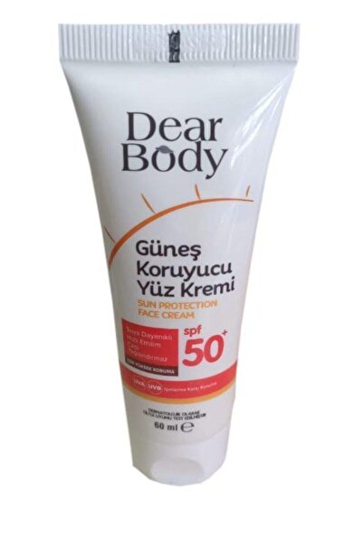 dear body Güneş Koruyucu Yüz Kremi 60 ml Spf 50+