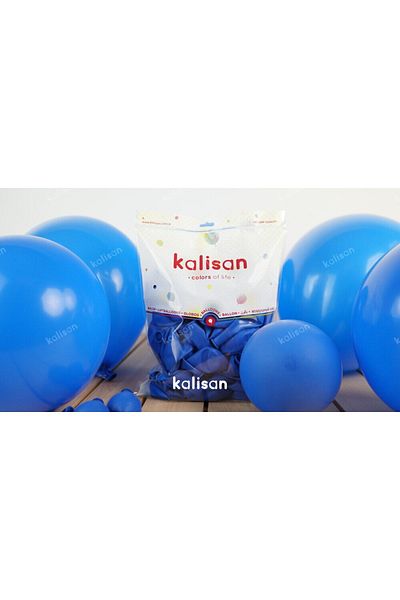 Kalisan 12 Inch Standard Size Pastel Balloon 10 Pieces Dark Blue