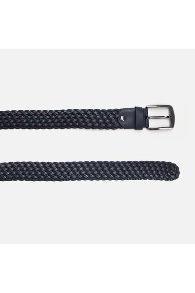 Hotiç Ανδρική ζώνη από γνήσιο δέρμα Navy Blue