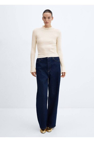 MANGO Woman Knitwear Short Sleeve Sweater