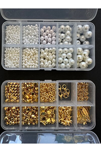 LİVZA BİJUTERİ Plastik İnci ve Ara Aparat takı yapım seti