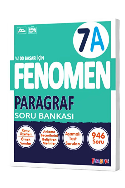 Fenomen Yayıncılık Fenomen Yayınları 7 Sınıf Paragraf A Soru Bankası