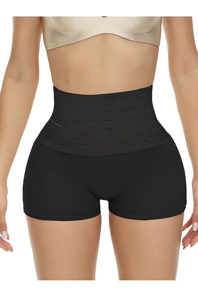 Ht Sağlık Pantaloni scurți pentru modelarea corpului cu talie înaltă Corset pentru abdomen pentru slăbire Butt Lifter după sarcină