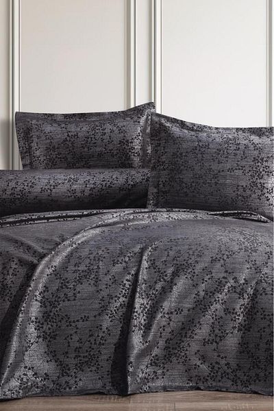 Çeyiz Diyarı Anthracite Burçak Σετ Πικέ Μονό - 180x240 2 Τεμάχια