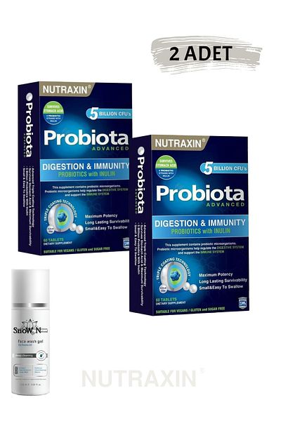 Nutraxin Probiota Advanced 60 Tablets - Facial Cleansing Gel 100ml (Set of 2) //set3166