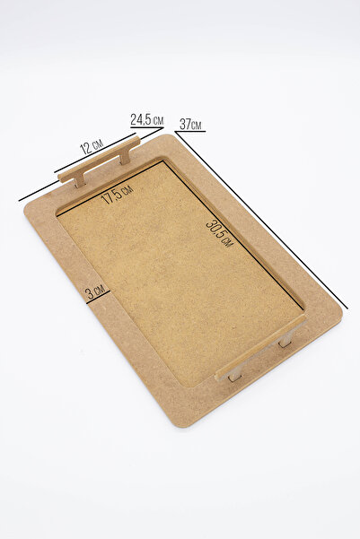 na neşeli ahşap Sunum Tepsisi Dikdörtgen Ahşap Kulplu Tepsi Küçük Boy.ham Ahş...