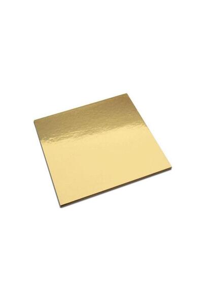 EFE PASTACILIK Gold Mendil Pasta Altığı 24*24 Cm Kare (Kalın) 25 Adet