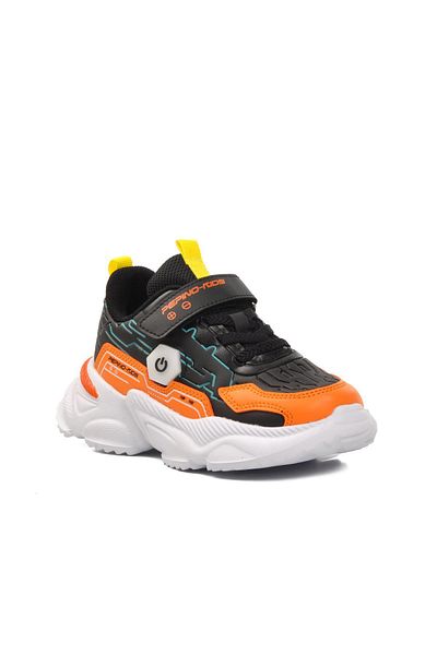 pepino 1783-P Pantofi sport pentru copii negru-portocaliu