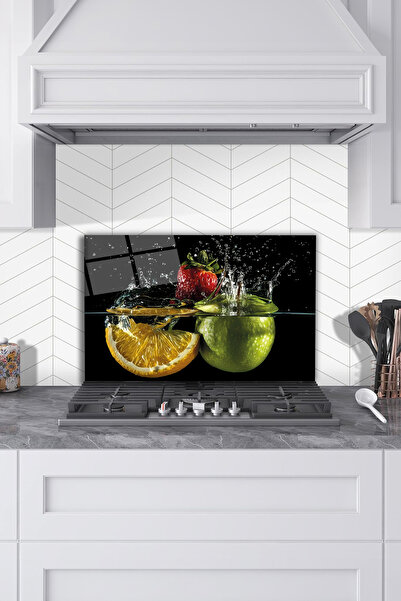 Rosyvien Protector pentru spate aragaz din sticla pentru fructe de padure, pr...