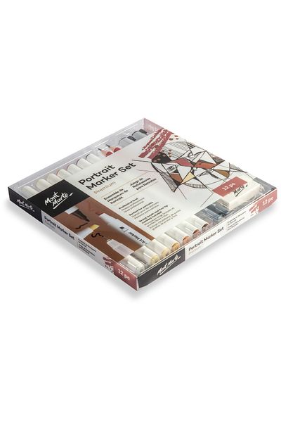 Mont Marte 12 Piece mm Portrait Alcohol Pen Set