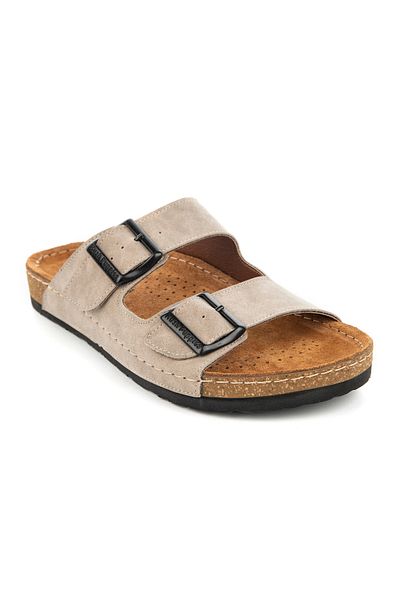 Hush Puppies Beauty 624250 - Genuine Leather Women's Slippers with Anatomical Sole and Adjustable Buckle
