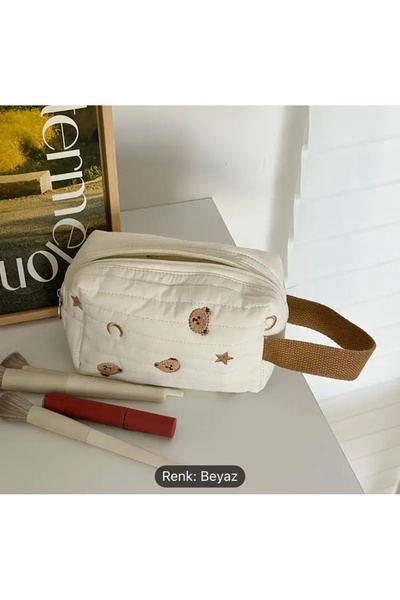 Accessories Moon Home Collection - Geantă organizatoare de machiaj cu model de urs drăguț