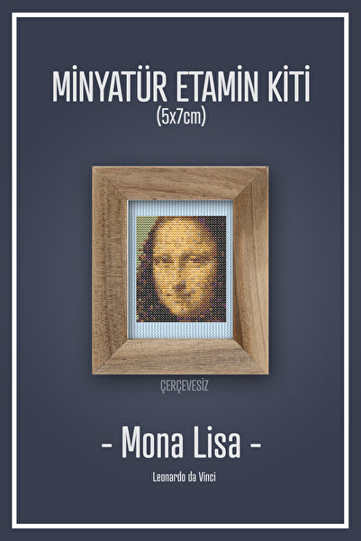 Duxud طقم إيتامين صغير بدون إطار من Mona Lisa DMC Muline مقاس 10 × 10 سم