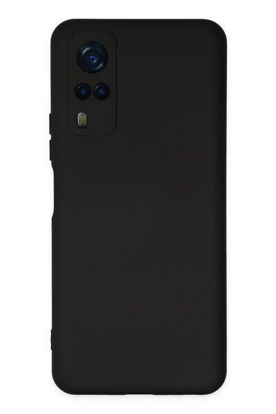 Hatreds Vivo Y51 Uyumlu İçi Kadife Mat Renkli Kamera Korumalı Kılıf - Siyah