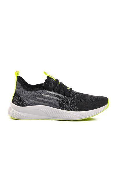 WALKWAY Ravello Unisex Sneakers - Μαύρο, Λευκό, Φωσφόρο Κίτρινο Διχτυωτό