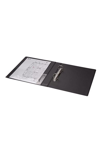 2K A5 Small Size PVC 2 Ringed Student Office Type Document Presentation Folder with Inner Pocket 19,5x23 Cm (200 Sheets)