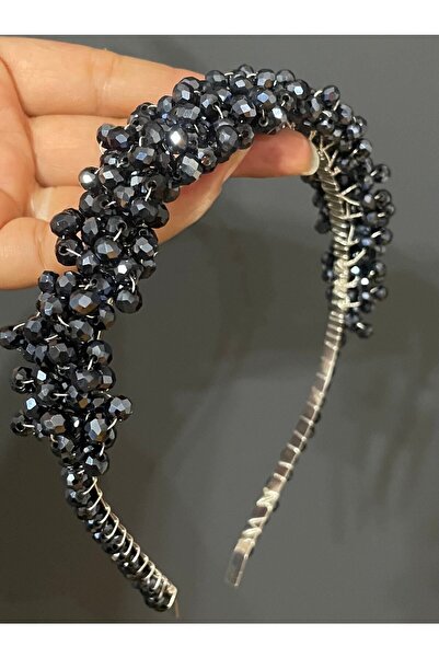DesaAccessories Kristal Taşlı Nişan, Kına, Gelin, Düğün, Abiye Tacı