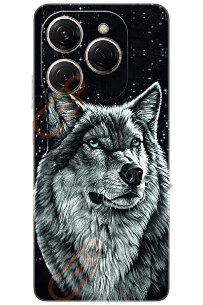 TECNO Spark 20 PRO (KJ6) Uyumlu Kılıf Desen Baskılı Silikon Kurt Baskılı STK:488 CP-y5Wex1i