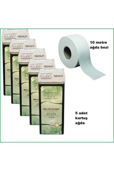 Kuaf Cartridge Azulen 100g 5 Pieces Diapers - 10 Meters Waxing
