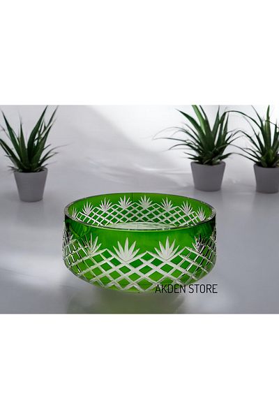 Paşabahçe Handcrafted Cut Decorated Salad / Breathing Bowl