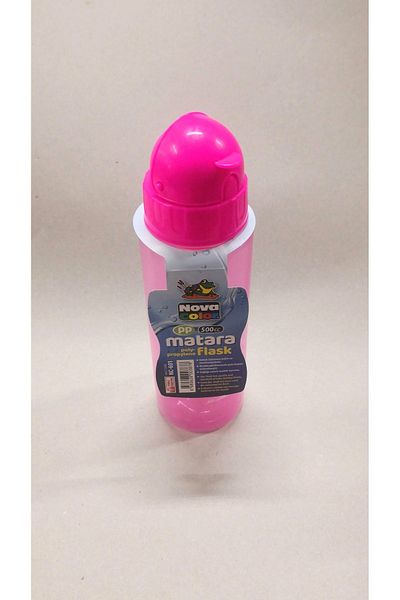 Nova Color Pink Transparent Water Bottle with Straw Water Bottle Pp Water Bottle Nature Friendly Product 500ml